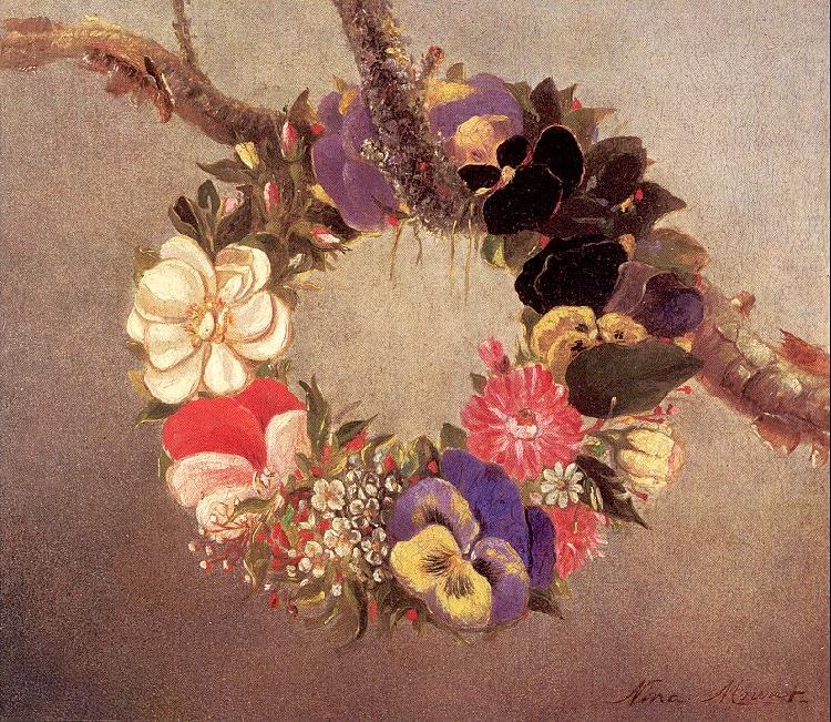 Mount, Evelina Floral Wreath china oil painting image